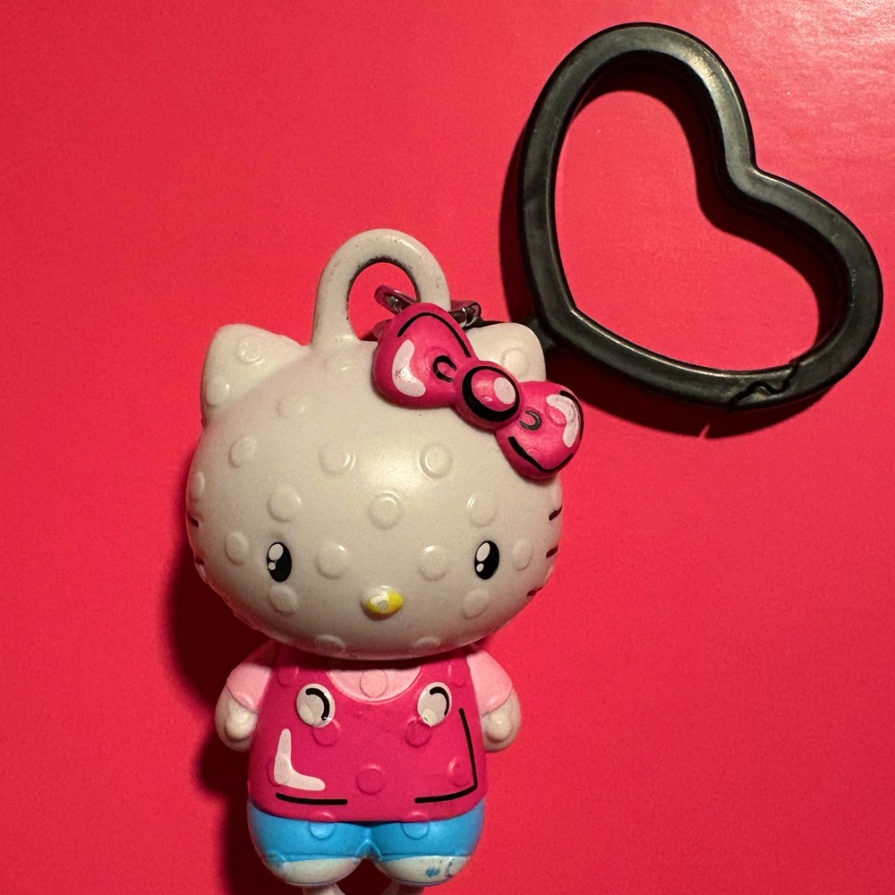 Hello kitty Lego figural bag clip